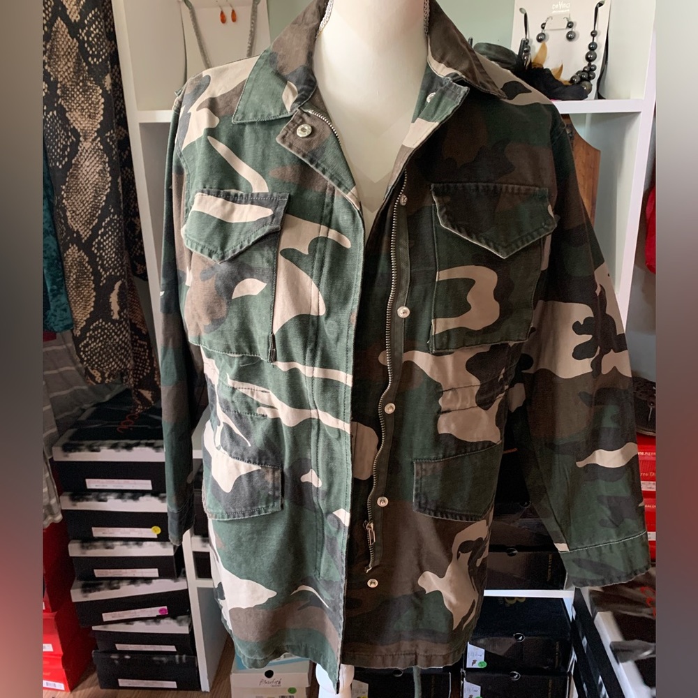 Camouflage Cargo Jacket NWT